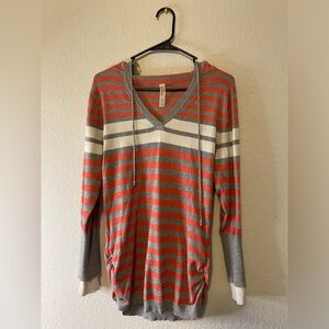 Pina Rossi Pink Grey Y2K Sweatshirt XL